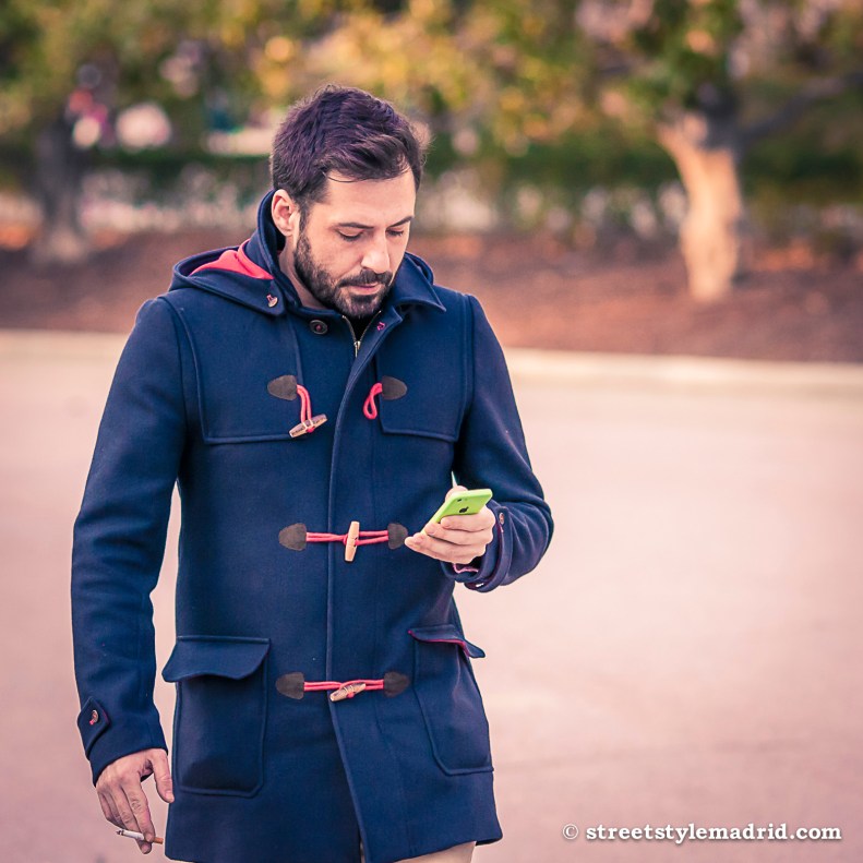 Street Style Madrid, trenka marinera